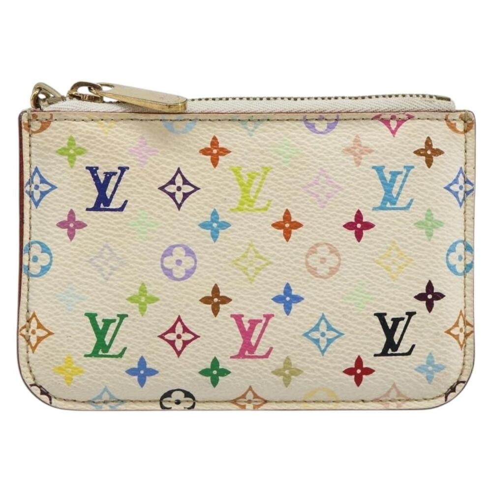 Louis Vuitton Monogram Multicolor Pochette Cles Nm Coin Purse White